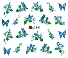 A235-240 Flower Water Nail Sticker