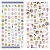 LY147-148 Thin 3D Cute Girl Nail Sticker