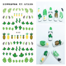 HC002 3D Cactus Nail Art Sticker