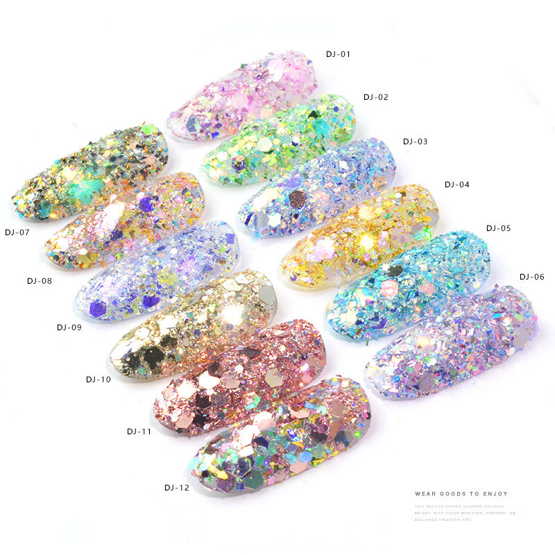 New Arrival Colorful Nail Glitter Sequins
