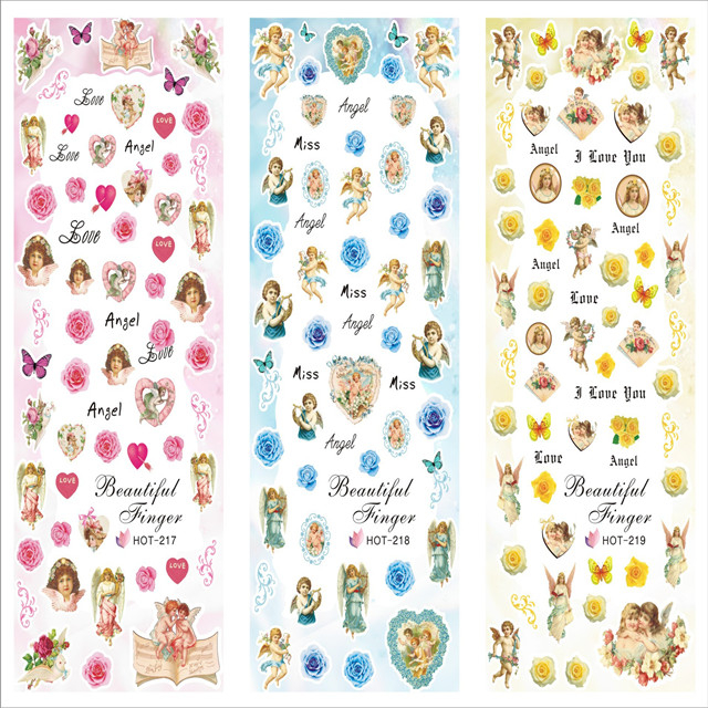HOT217-219 Angel Water Nail Sticker