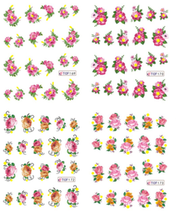 Flower Water Nail Sticker