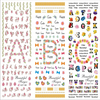 HOT169-171 Letters Water Nail Sticker
