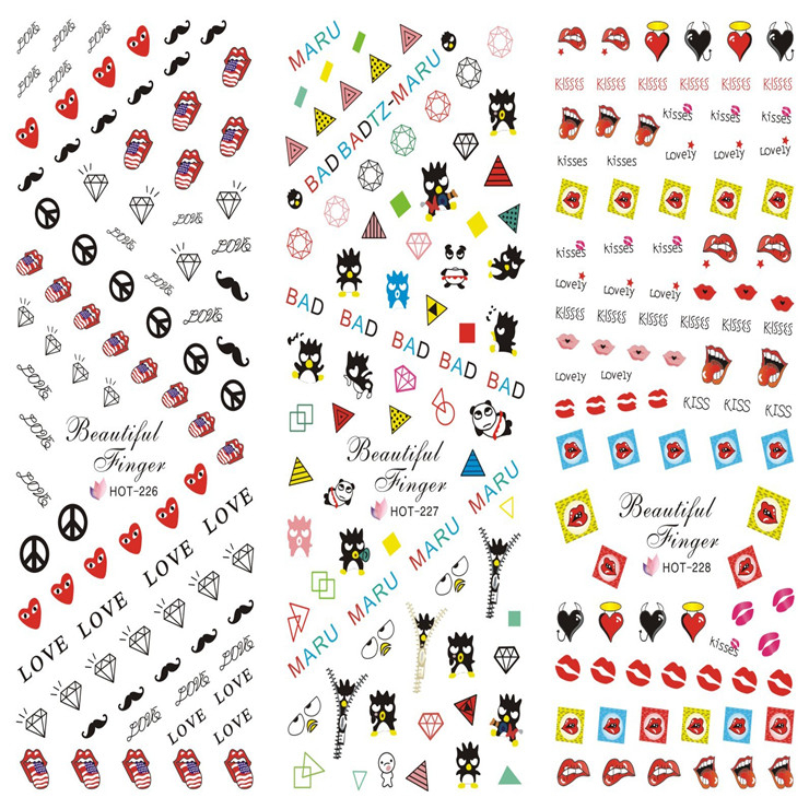 HOT226-228 Water Nail Sticker
