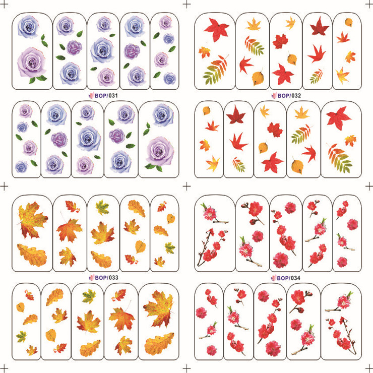Flower Water Nail Sticker(Single Or 4 in 1)