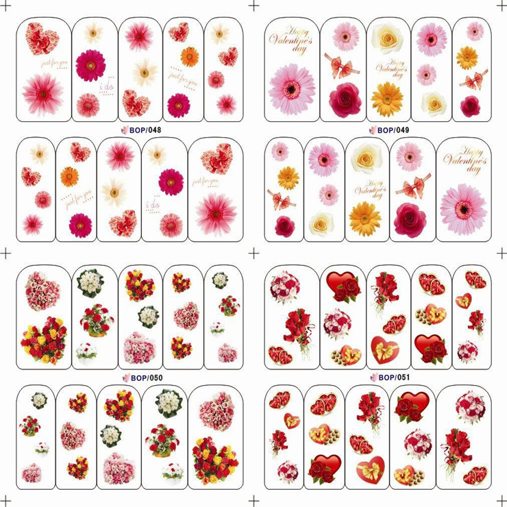 Flower Water Nail Sticker(Single Or 4 in 1)