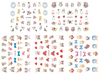 E589-599 3D Cute Animal Simulation Nail Art Sticker