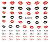 MJ001-006 Valentine's Day Water Nail Sticker