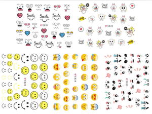 E831-841 3D Emoji Simulation Nail Art Sticker