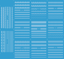 D144-154 White Water Nail Sticker