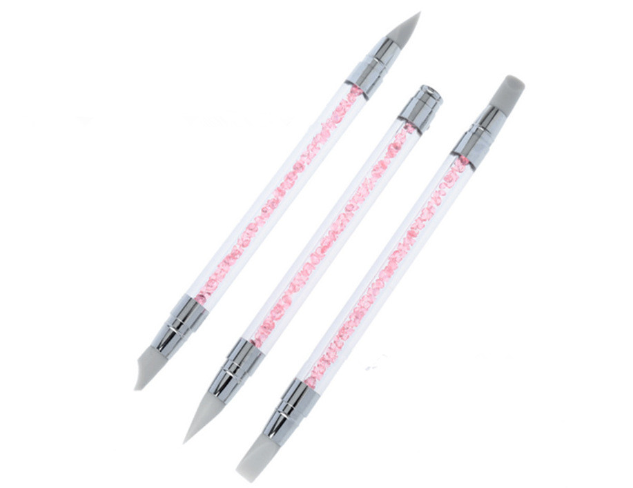 Silicone Carving Mixed Shape Hollow Sculpture Nail Art Brush