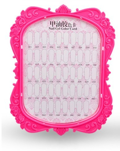 Double-sided 48 Tips Nail Gel Polish Color Card Nail Display
