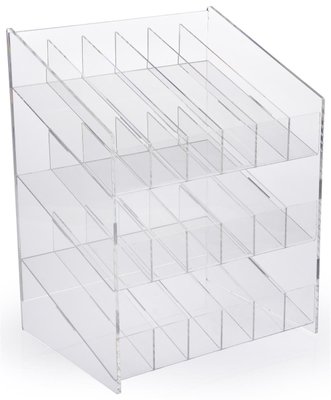 Nail Polish Storage Acrylic Clear Makeup Display Stand