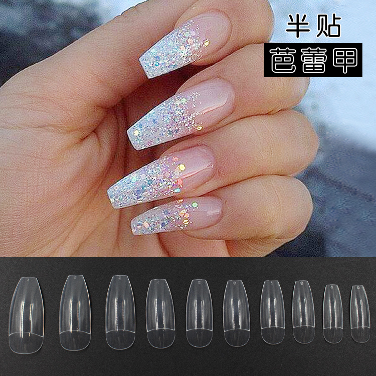 500pcs/bag Half Cover Ballet Nail Tips 