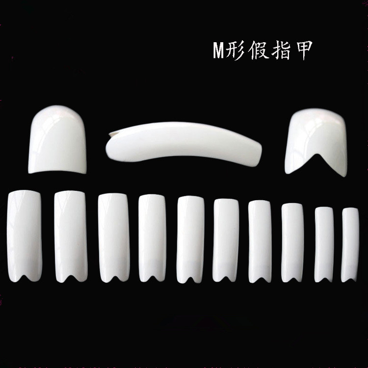 500pcs/bag M Shape Half Cover Nail Tips