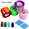Holographic Glass Nail Art Foils Finger Mirror Stickers 