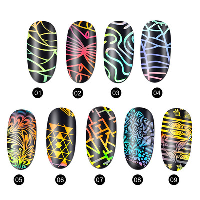Laser Nail Art Foil Nail Aurora Decals Transfer Foil Sticker