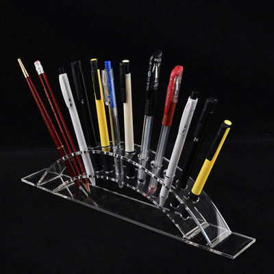 Nail Art Acrylic UV Gel Pen Holder Brush Showing Shelf