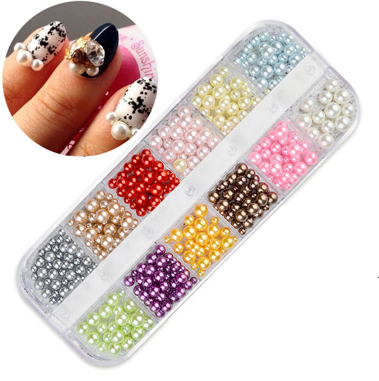 Colorful Pearl Nail Decoration