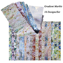 Gradient Marble Nail Foils Sticker Set