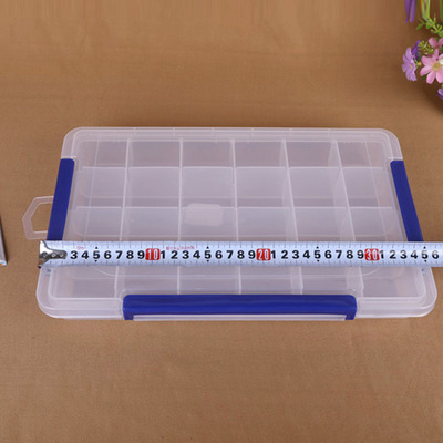 Big 24 Grids Plastic Nail Supplies Empty Storage Box 