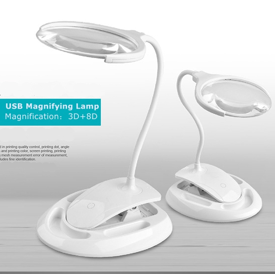USB Rechargeable Magnifying Lamp
