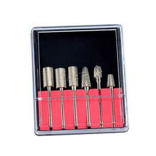 6pcs/set Tungsten Manicure Drill Bits Set