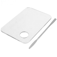 Acrylic Pallet with stainless steel spatula