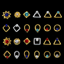 Japanese Style Wholesales Putiel Metal Circle 3D Nail Art Accessories Decoration