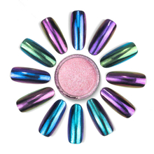 Nail Art Neon Brocade Powder Aurora Chameleon Mirror Powder