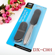 Stainless Steel Foot File with refill Grits