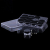 12 Pcs/set Square Nail Rhinestone Powder Decoration Box