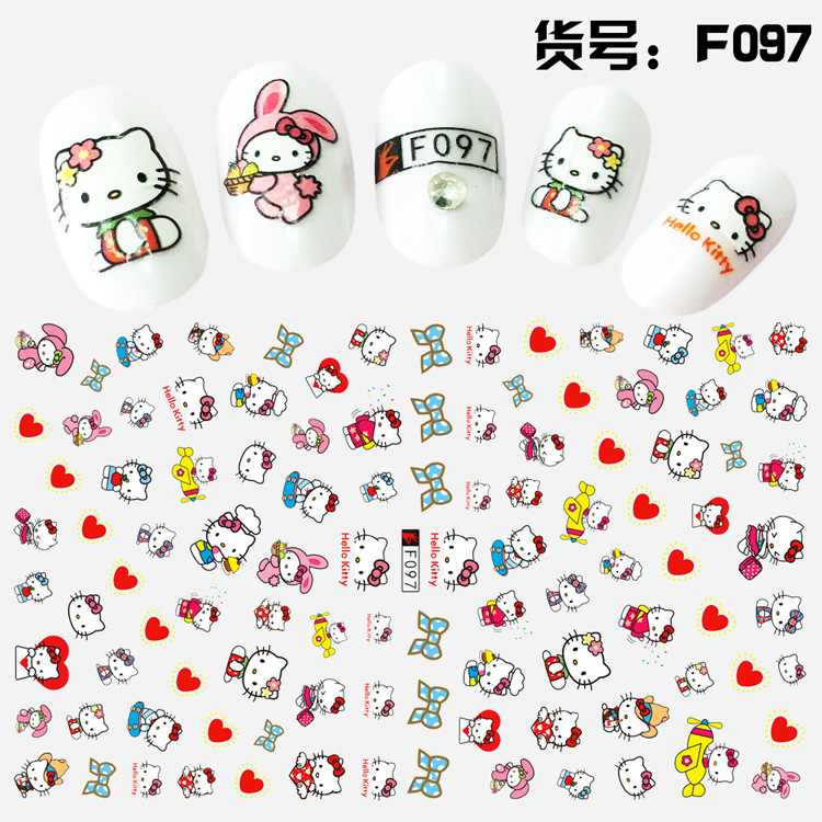 F097 DIY Design 3D Self Adhesive Hellokitty Nail Art Sticker