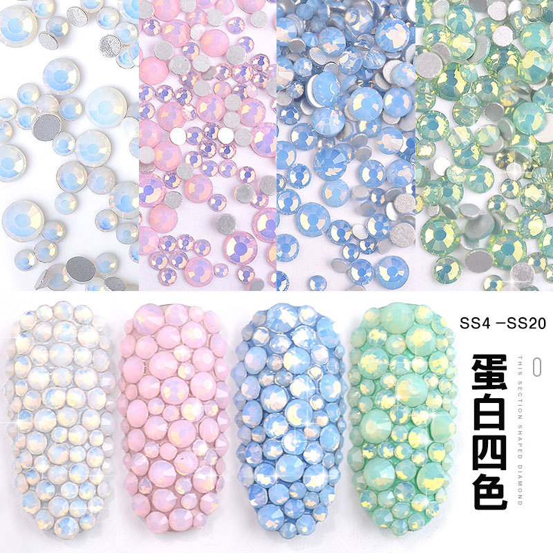 Mixed Size Protein Nail Rhinestones
