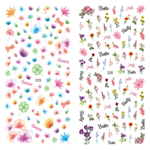LY319-320 Thin 3D Flower Nail Art Sticker