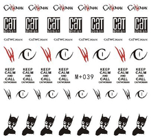 M+ Series Cartoon And Cat Woman Water Nail Sticker 