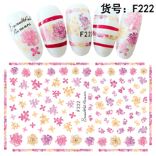F222 DIY Design 3D Self Adhesive Flower Nail Art Sticker
