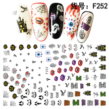 F252 DIY Design 3D Self Adhesive Halloween Nail Art Sticker