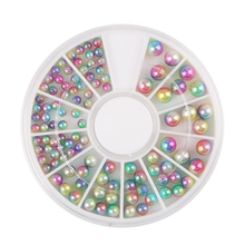 Nail Beads Decoration Gradient 3D Nail Art Pearl