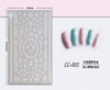 CC-005 3D White Transparent Flower Nail Sticker