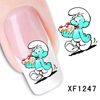 XF1247-1252 Cartoon Water Nail Sticker