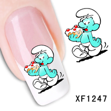 XF1247-1252 Cartoon Water Nail Sticker