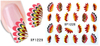 XF1223-1230 Feather Water Nail Sticker