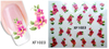 XF1019-1024 Flower Water Nail Sticker