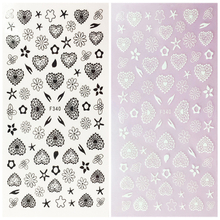 F340 DIY Design 3D Self Adhesive Heart Nail Art Sticker