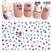 F359 DIY Design 3D Self Adhesive Flower Nail Art Sticker