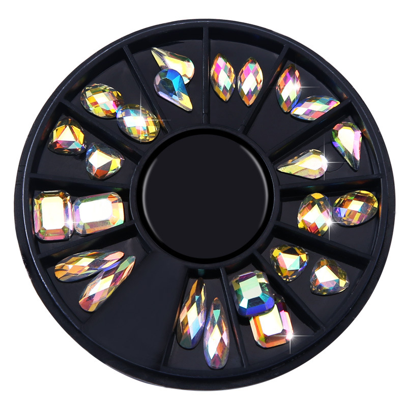 DIY AB Nail Rhinestone in Wheel