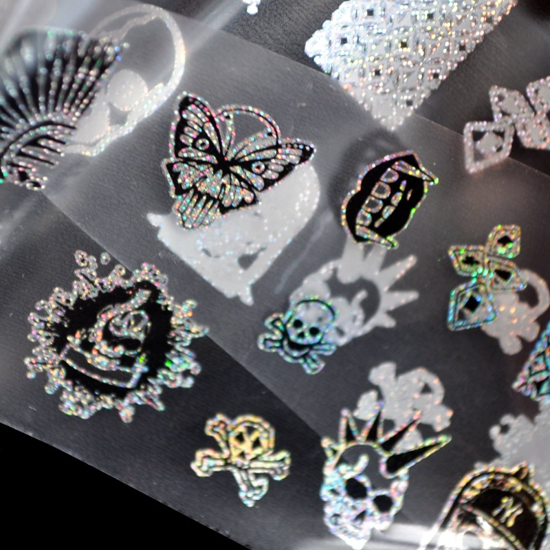 Halloween Punk Nail Decoration Transfer Foil Sticker