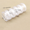 5pcs Stacked Adjustable Clear Plastic Jar Mini Storage Bottles