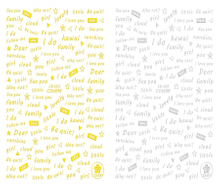 CB-003 3D Words Nail Sticker